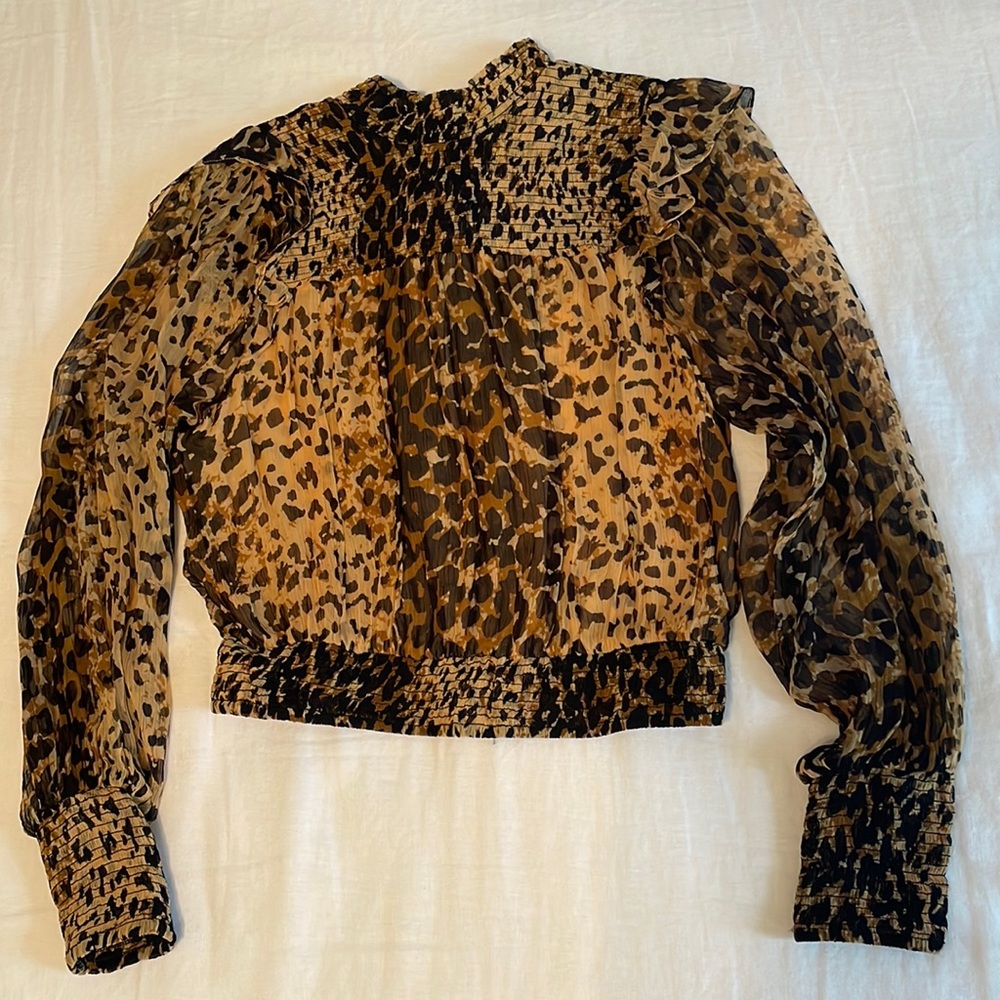 Free People Cheetah Print Top size XS